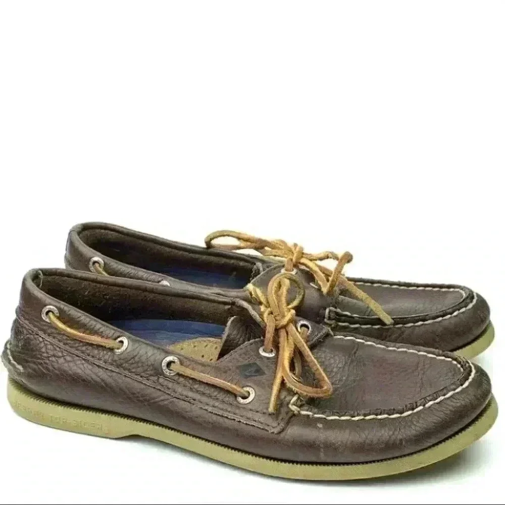 Sperry Topsider mens loafers size 8 brown leather